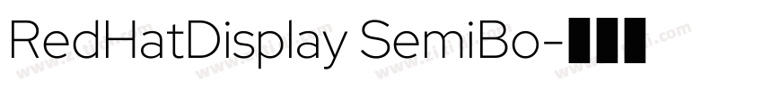 RedHatDisplay SemiBo字体转换